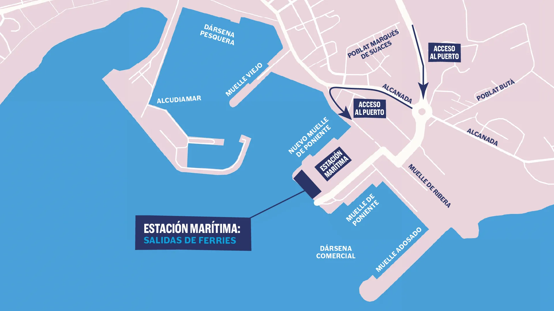 mapa puerto alcudia