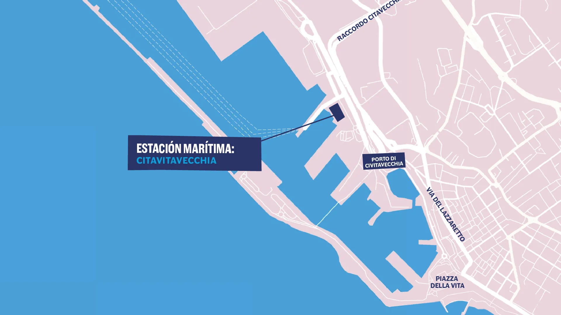 mapa puerto roma