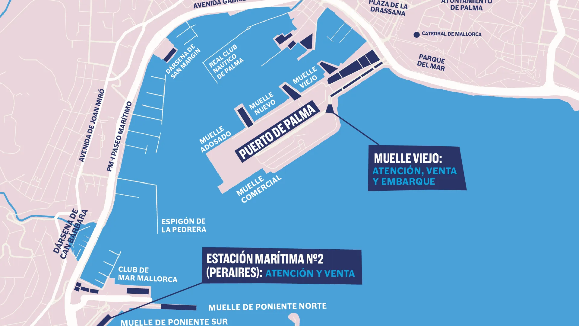 mapa puerto palma