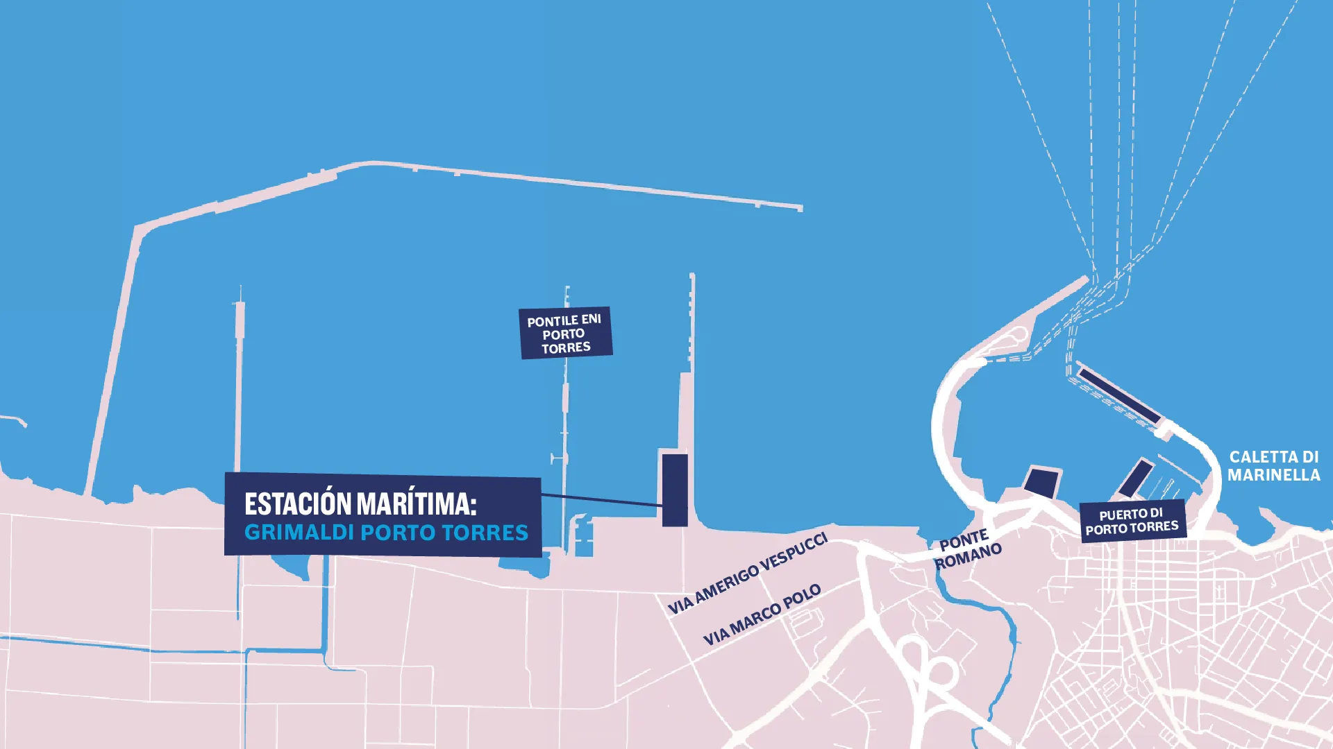 mapa puerto torres