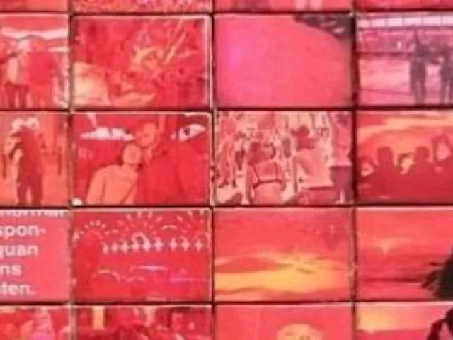 Mural del beso en Barcelona